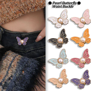 Bướm ngọc trai Khóa eo hẹp có thể tháo rời Không có đinh Seam-Free Nút eo hẹp Quần jean eo lớn đến hẹp