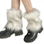 Exhila Sang Trọng Chân Ấm Áp Cho Nữ Lông Mùa Đông Boot Toppers Chân Có Gaiters Vintage Mờ Dày Boot Tất Stree