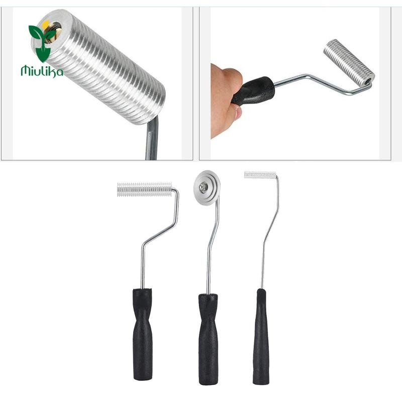 Bộ dụng cụ con lăn sợi thủy tinh, Bộ 3 con lăn cán nhựa sợi thủy tinh, Dụng cụ mái chèo bong bóng cho bồn tắm, vòi hoa sen, sửa chữa thuyền
