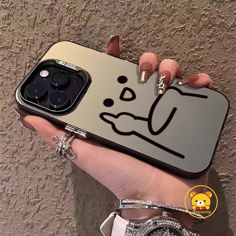 Ốp điện thoại biểu cảm ngộ nghĩnh dễ thương cho Tecno Camon 40 Premier 30S Pro Spark 40 40C 30 Pro Pova 7 Pro POP 10 4G 5G Vỏ điện thoại mờ chống sốc hoạt hình