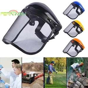 1 Chiếc Mũ Bảo Hiểm An Toàn Cắt Cỏ Sân Vườn Bằng Thép Không Gỉ Có Lưới Toàn Mặt Chống Bắn Mặt nạ Bảo Vệ An Toàn Màn Hình [MỚI]