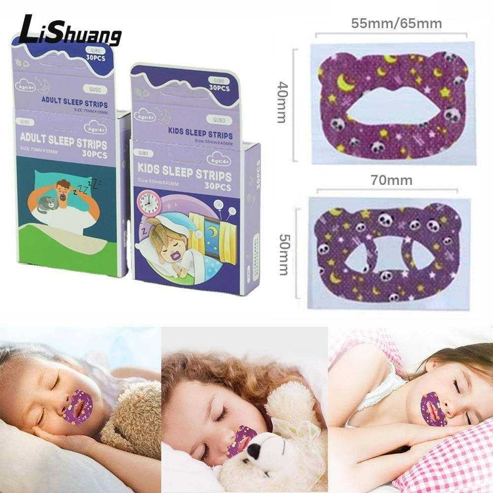 Lishuang 30 Miếng Dán Thở Miệng, Vải Không Dệt Hỗ Trợ Giấc Ngủ Băng Đóng Miệng, Chăm Sóc Sức Khỏe Dừng Ngáy Dán Chống Ngáy