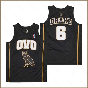 Gh No.6 Drake OVO Jersey Áo Thể Thao Bóng Rổ Unisex Người Hâm Mộ Phiên Bản Plus Kích Thước