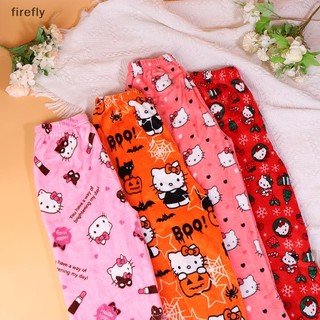 [Firefly] Bộ Đồ Ngủ Sanrio Hello Kitty Hoạt Hình Kuromi Flannel Quần Bộ Đồ Ngủ Quần Dài Quần Nhà Thường Ngày Quà Tặng Giáng Sinh Halloween [VN]