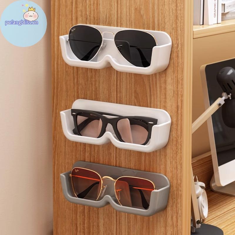 Pufangbliss 1 Chiếc Kính Mắt Sắp Xếp Giá Treo Tường Kính Chống Nắng Hiển Thị Giá Đỡ Tủ Quần Áo Trang Trí Hộp Bảo Quản Kính Mát Tổ Chức VN