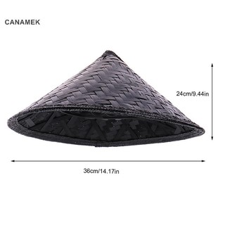 Canamek Mũ Samurai Ống Hút Trung Quốc Cosplay Nhật Bản Châu Á Gạo Tre Nón Nón Nông Dân Đảng Nón Trang Trí Bao CSF