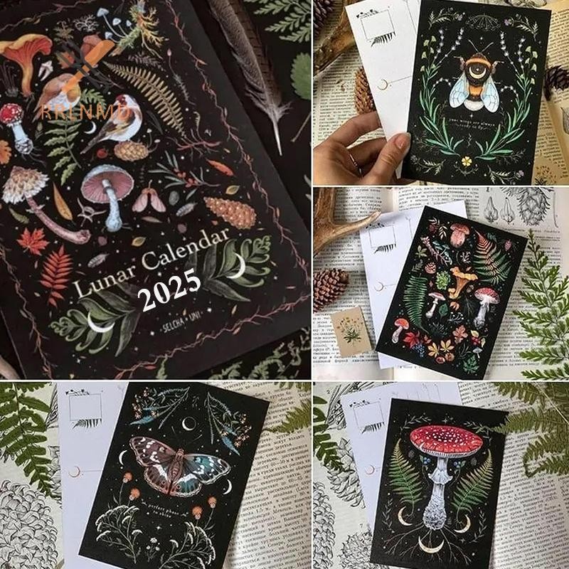 Rrlnmd Dark Forest Lunar Calendar 2025 Chứa 12 Minh Họa Ban Đầu Vẽ Thout Năm 12 Hàng Tháng Nhiều Màu Sắc Lịch Treo Tường Cho Văn Phòng Tại Nhà 12 X 8 Inch MỚI