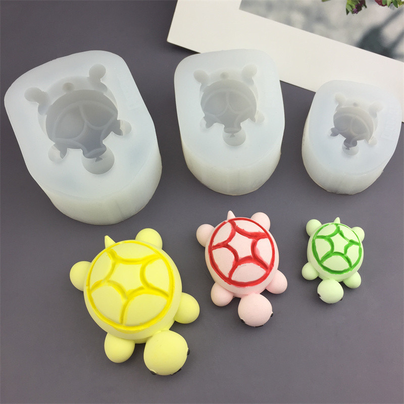 Hoạt Hình Rùa Khuôn Silicon Bánh Trang Trí Đồ Trang Trí Khuôn Làm Bánh DIY
