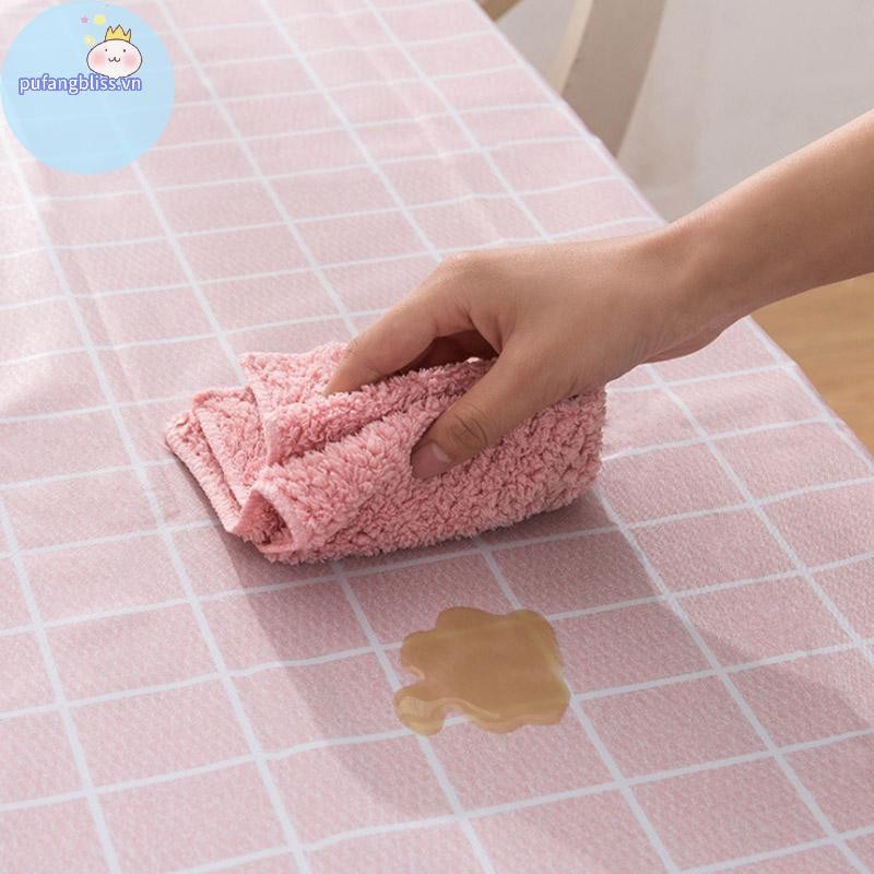Pufangbliss Khăn Trải Bàn Chống Thấm Nước Khăn Trải Bàn Khăn Lau Sạch Tiệc Khăn Trải Bàn Có VN