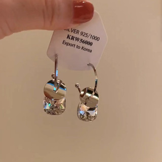 A Four-Wear ~ Nhỏ Đá Viên Bạc Mảnh Nửa Bông Tai Bông Tai Nhẹ Sang Trọng Cao Cấp Bông Tai Thời Trang Độc Đáo Sang Trọng Bông Tai Sang Trọng 7.5 4ORY