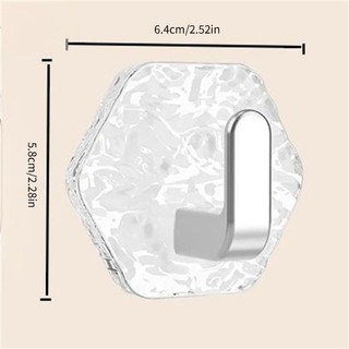 COLO 10 Cái Móc Dính Acrylic Vô Hình Chất Liệu Chắc Chắn Không Hư Hại Treo Tường Phụ Kiện Cho Tổ Chức Gia Đình