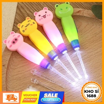 Đèn lấy ráy tai hình thú,ngoáy tai có đèn cho bé ,đèn ngoáy tai,đèn soi tai E422