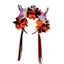 Treeling Halloween Hoa Đầu Lâu Mũ Đội Đầu Lâu Với Đồng Hồ Tay Co Giãn Tóc Dành Cho Người Lớn Trẻ Em Unisex Đảng Accesso