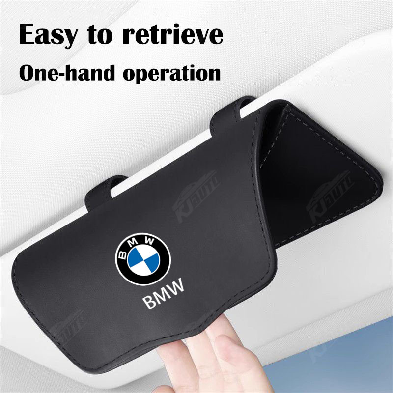 Bmw Da Kính Ốp Lưng Ô Tô Tấm Che Nắng Thẻ / Bảo Quản Vé Người Tổ Chức Tài Liệu Phụ Kiện Xe Hơi Cho 3 Series 5 X5 X3 X1 2 Series 1 Series 4 Series X4