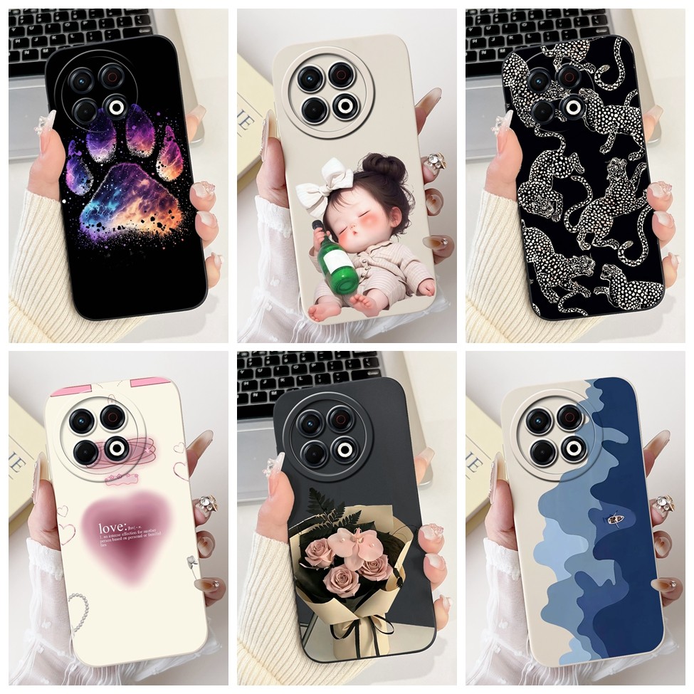 Ốp lưng Tecno KL7 Tecno Spark 30 Pro 4G Cover Hoa thời trang sang trọng Kawaii Girl Ốp điện thoại chống sốc hình mèo dễ thương