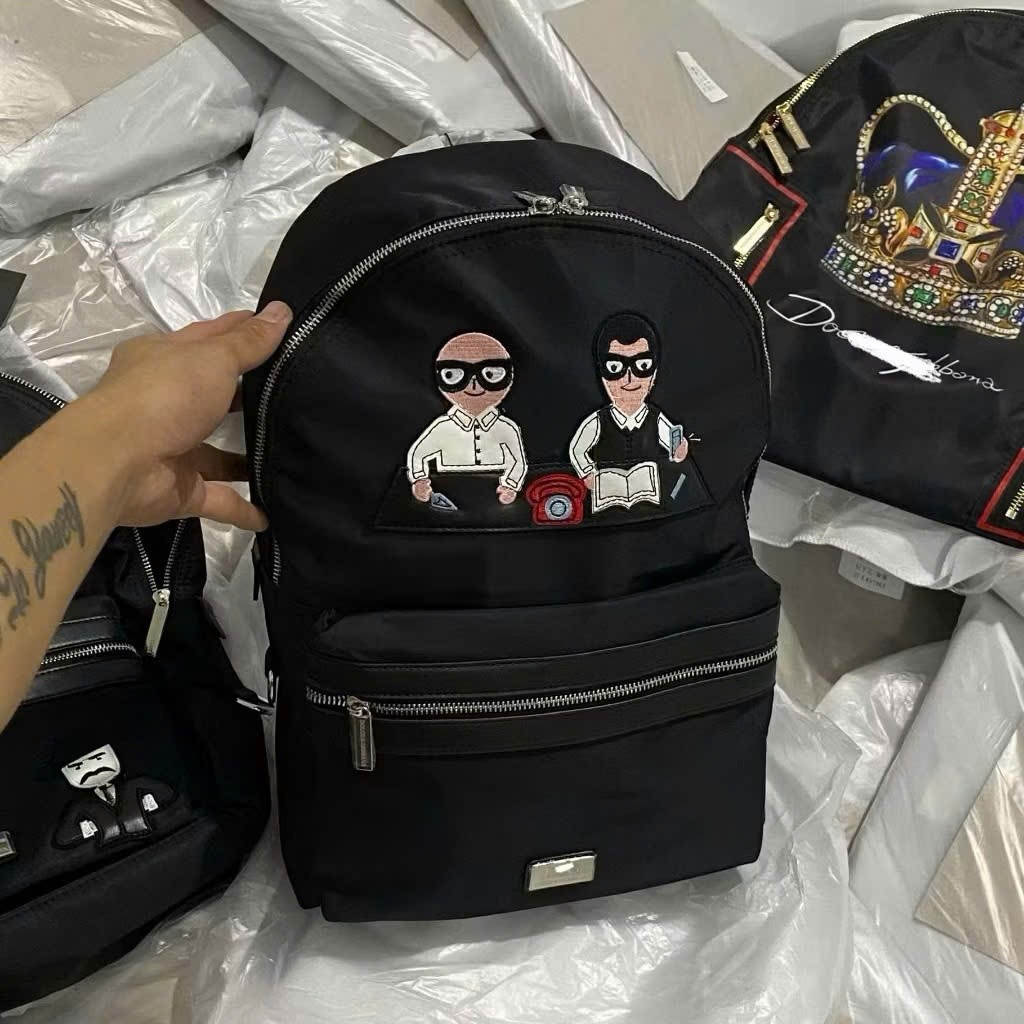 Balo Dê Gà 2 Giáo Sư Ngồi Bàn Làm Việc KCloset Cặp Đựng Sách Vở Laptop Size 40 Chất Dù Thời Trang Nam Nữ NA937