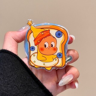 Phim hoạt hình dễ thương Bánh mì nướng việt quất Star Man Giá đỡ từ tính Vỏ điện thoại di động Thích hợp cho iPhone16 15 14 13 Pro max Bảo vệ Camera chống sốc Vỏ cứng chống rơi