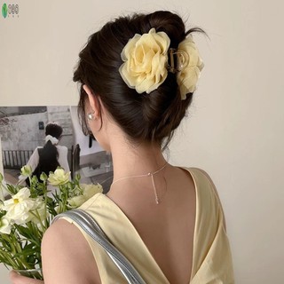 Kẹp Tóc Hai Mặt Hoa Lớn từ Vải Hoa - Quà Tặng Sinh Nhật Charming