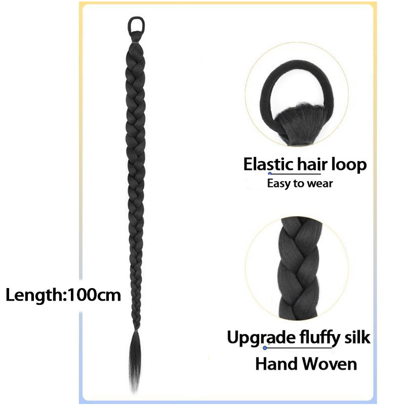 [COD] Tóc giả đuôi ngựa siêu dài 70cm/60cm, tóc giả tết thắt bím, kiểu bện thời trang cho nữ năng động