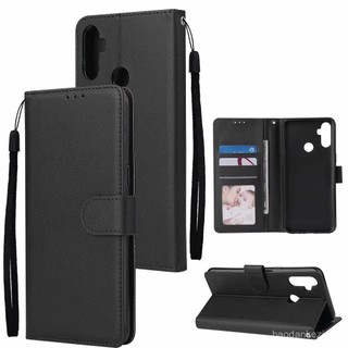 Ốp Lưng Cho Realme 6 5 5i 5s 6i 3 x2 Pro XT X50 C3 Ốp Lưng Điện Thoại Flip Cover pu Ví Da Có 3 Thẻ Túi Ảnh TPU Silicon