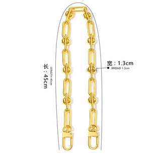 Dây Xích Túi Kim Loại Vàng, Trang Trí, Phụ Kiện, Chiều Dài 45cm, Phù Hợp Nhiều Túi