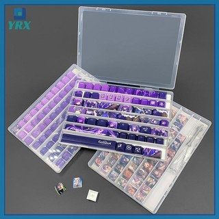 Hộp lưu trữ YRX Keycap Khay bàn phím cơ Keycap Hộp hiển thị chống bụi trong suốt.