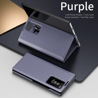 Business Sle Leather Card Pocke Case Cho Samsung Galaxy Z Fold 7 6 5 4 3 2 Fold7 Fold6 5G Smart Display S-View Window Cover