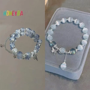 < Honeyba > Nhẹ Sang Trọng Ngọt Ngào sel Vòng Tay Nữ Thời Trang Bé Gái Giả Tưởng Đính Hạt Dây Đàn Hồi Vòng Tay Phụ Kiện Trang Sức Quà Tặng