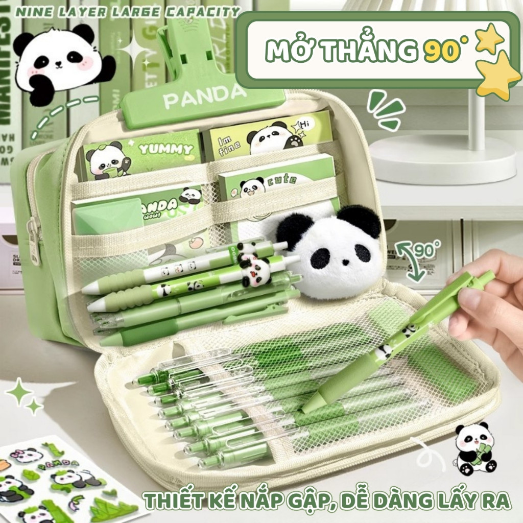 Túi Bút Nhiều Ngăn Cute - Hộp Đựng Bút Học Sinh Dung Tích Lớn, Thiết Kế Ngộ Nghĩnh Cho Học Sinh/Sinh Viên