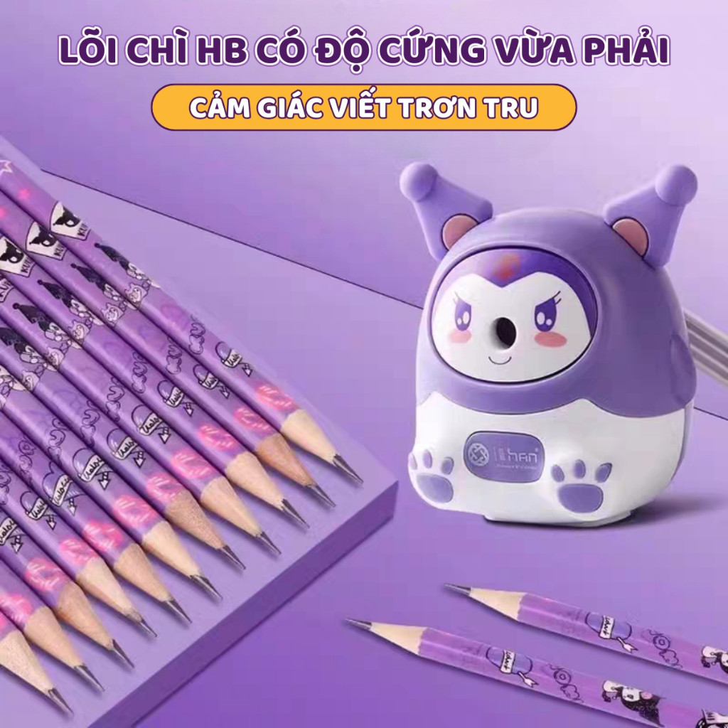 Hộp 30 Bút Chì 2B Cực Đậm - Bút Chì Gỗ Hoạt Hình Dễ Thương, Nét Mịn Đều, Ngòi Bền, Thích Hợp Tập Viết/Vẽ