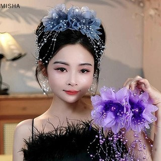 Misa Thời Trang Đa Năng Hoa Sequin sel Kẹp Dành Cho Nữ Cô Gái Retro Vuốt Tóc Hoa Thanh Lịch Phụ Kiện Tóc Quà Tặng