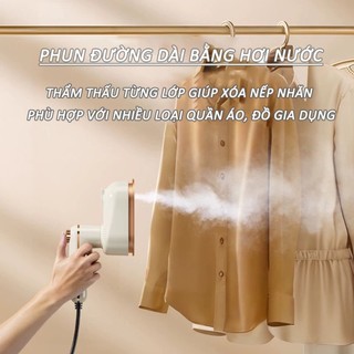 Bàn ủi hơi nước cầm tay DM-N1C du lịch - Thiết kế đa năng ủi đứng và treo với tay cầm xoay 360° tiện lợi di động mọi lúc