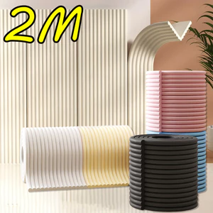 Miếng dán tường 3D tự dính 2M - Cạnh bàn để bàn Dải xốp chống va chạm Bảo vệ an toàn cho bé