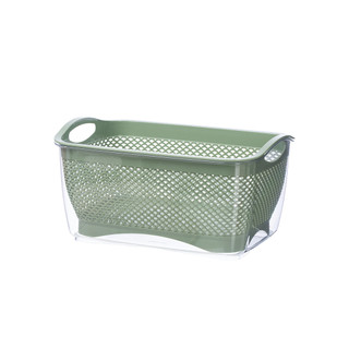 Bộ rổ nhựa chữ nhật 2 lớp kèm chậu Hokori Việt Nhật - MS:2381/ 2382/ 2383
