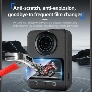 Dành cho phim cường lực màn hình máy ảnh toàn cảnh DJI OSMO 360 độ phân giải cao chống bụi, chống cháy nổ, chống rơi và trầy xước Phim bảo vệ phụ kiện máy ảnh toàn cảnh DJI