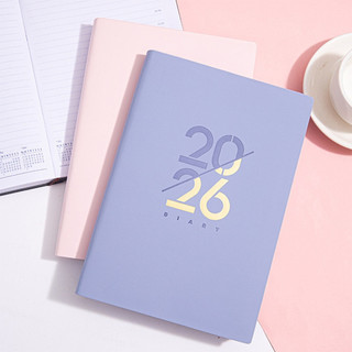 2026 Kế hoạch hàng năm A5 Lịch trình tiếng Anh Kế hoạch hàng ngày Sổ tay 70GSM Giấy dày Dấu trang Lịch dành cho sinh viên & Văn phòng phẩm