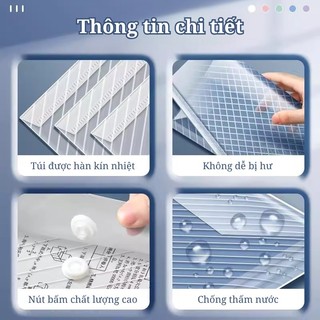 Túi Đựng Giấy A4 Trong Suốt - File Đựng Tài Liệu Chống Nước, Bền Đẹp, Giúp Bảo Quản Hồ Sơ Gọn Gàng