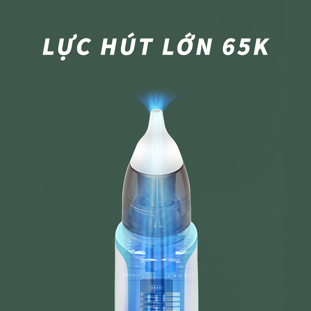 Máy hút mũi cho bé sơ sinh 6 chế độ cầm tay an toàn không đau tổn thương kèm sạc pin tiện dụng