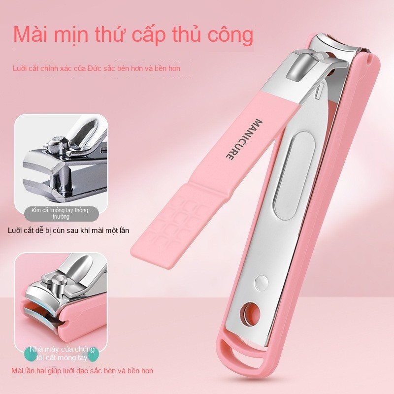 Bộ kéo móng cao cấp Bộ dụng cụ Đức - Kéo móng mỏ xiên chống bắn tán, dùng gia đình chải chân/đẹp móng
