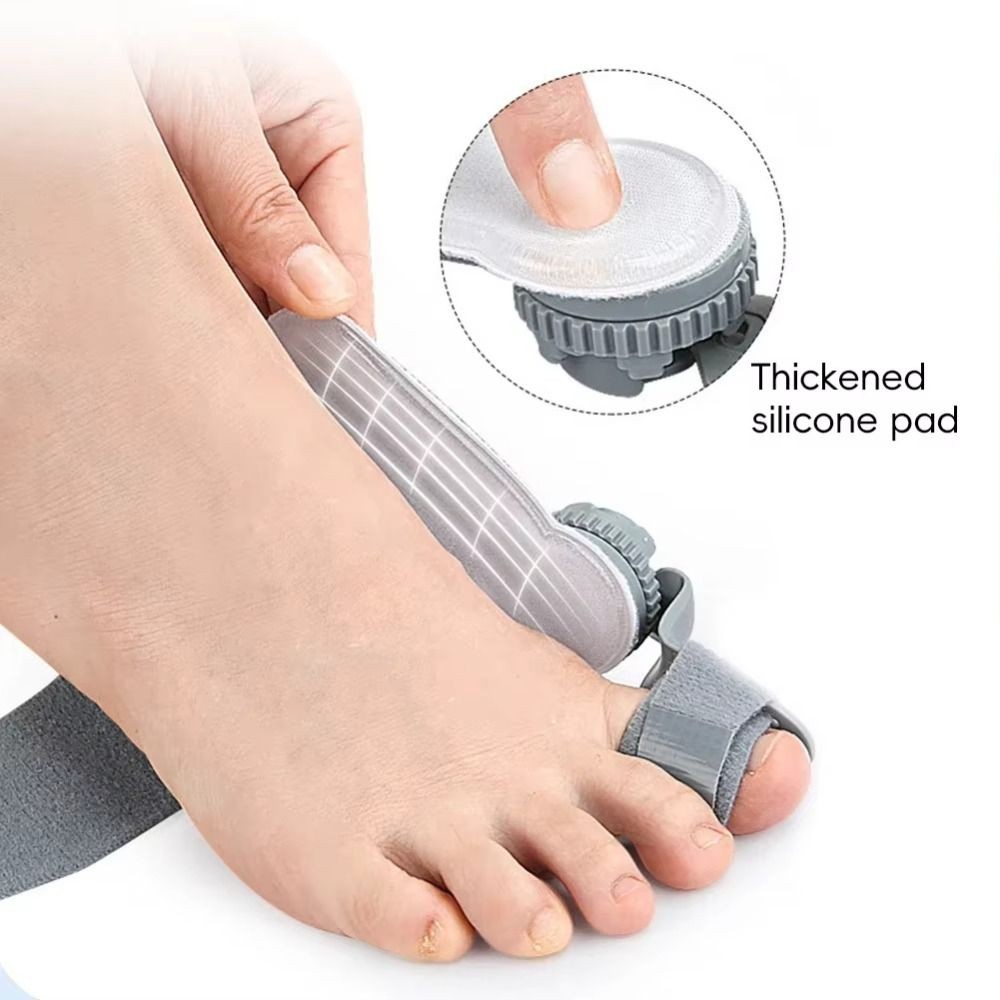 LOMBARDY Bunion Corrector, Máy duỗi ngón chân lớn Valgus có thể điều chỉnh, Cố định ngón chân Di chuyển gãy xương Hỗ trợ khớp Xoay được Nẹp chỉnh sửa chân ngoài trời