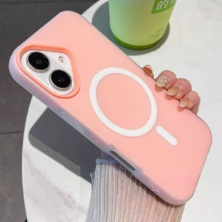 Ốp điện thoại silicon 2 trong 1 từ tính mờ sang trọng Jelly cho IPhone 16 15 14 13 12 11 Pro Max Plus Vỏ chống sốc chống rơi