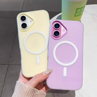 Ốp điện thoại silicon 2 trong 1 từ tính mờ sang trọng Jelly cho IPhone 16 15 14 13 12 11 Pro Max Plus Vỏ chống sốc chống rơi