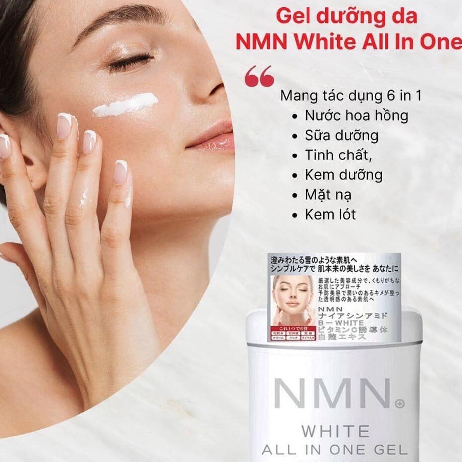 Kem, Gel Dưỡng Trắng Da NMN White All In One Gel nhật bản ngừa lão hóa  245g