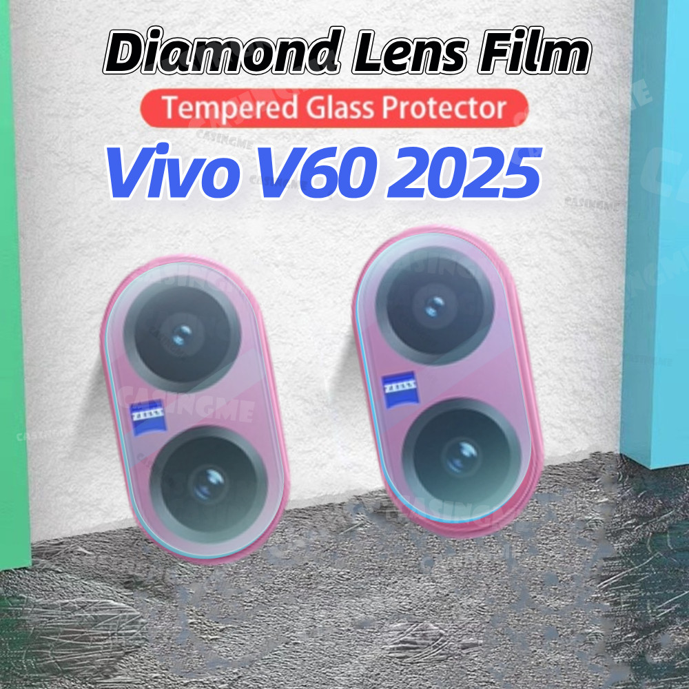 Vivo V60 2025 Bảo Vệ Ống Kính Máy Ảnh 3D Cho Vivo V60 V70 VivoV60 V60Pro V60E 60V Pro Lite 5G 4G 2025 Trong Suốt Kính Cường Lực Mặt Sau Bảo Vệ Camera
