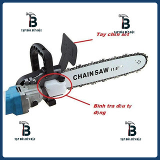 Bộ Chuyển Đổi cưa xích gắn máy mài cầm tay tra dầu tự động, Lưỡi cưa xích, bộ lam xích