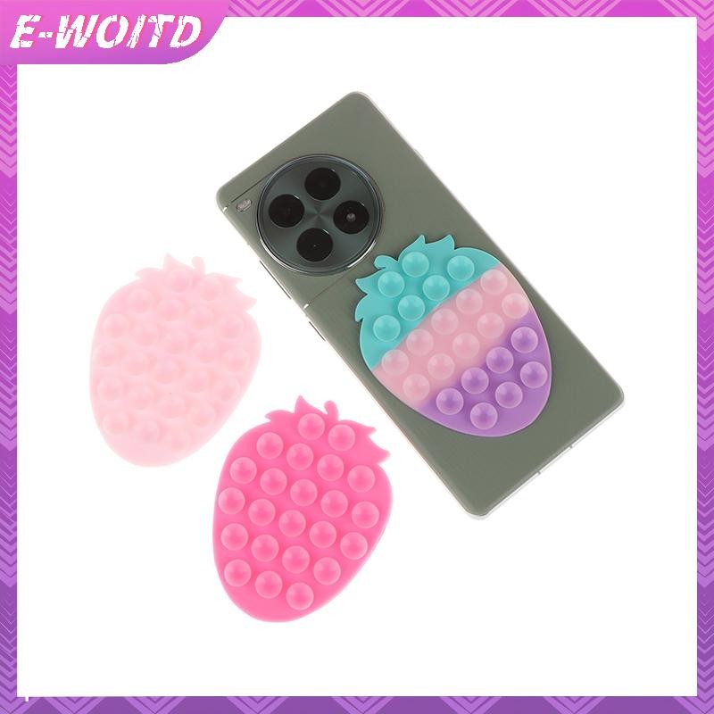 E-WOITD Dâu Hút Điện Thoại Di Động Hút Hỗ Trợ Gắn Giá Đỡ Điện Thoại Di Động Điện Thoại Đa Năng Miếng Lót Cố Định Điều Hướng Xe Giá Đỡ E-WOITD