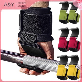 A & Y Fitness - Cử tạ bảo vệ lòng bàn tay, thiết bị hỗ trợ móc cổ tay, dành cho huấn luyện sức mạnh