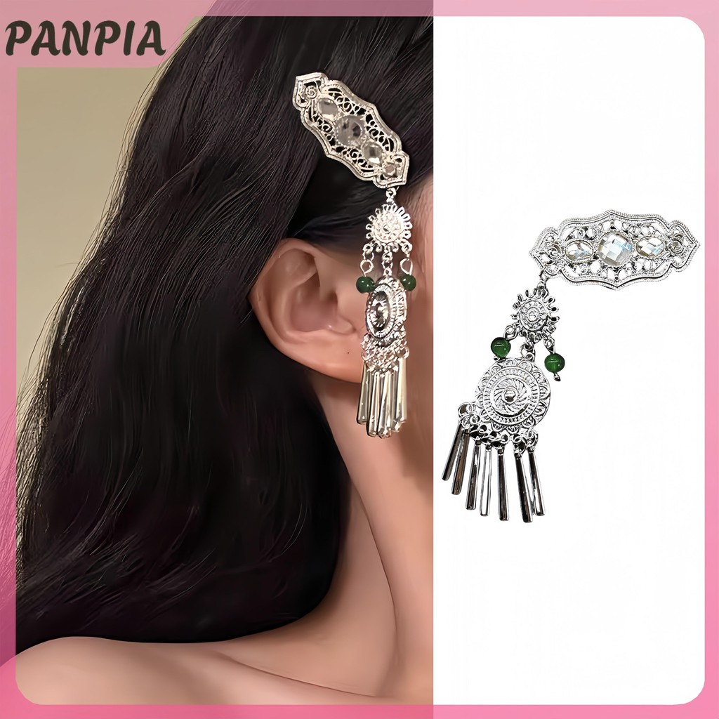 PNPIA Vintage Ngọc Trai sel Ngọc Trai Thanh Lịch Phong Cách Dân Tộc Kẹp Tóc Bên Kẹp Mũ Đội Đầu PNPIA