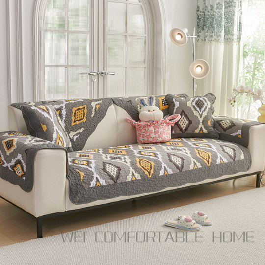Đệm Sofa Cotton Nguyên Chất Bốn Mùa Đa Năng Sofa Bao Cotton Đệm Sofa Khăn Vải Chống Trơn Trượt