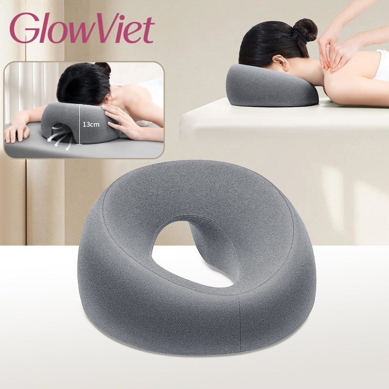 Gối úp mặt, Công thái học Memory Foam, thoáng khí, hỗ trợ massage mặt & cổ toàn diện